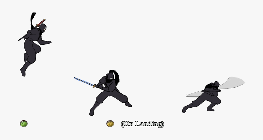 Animation Cycle Ninja Attack, HD Png Download