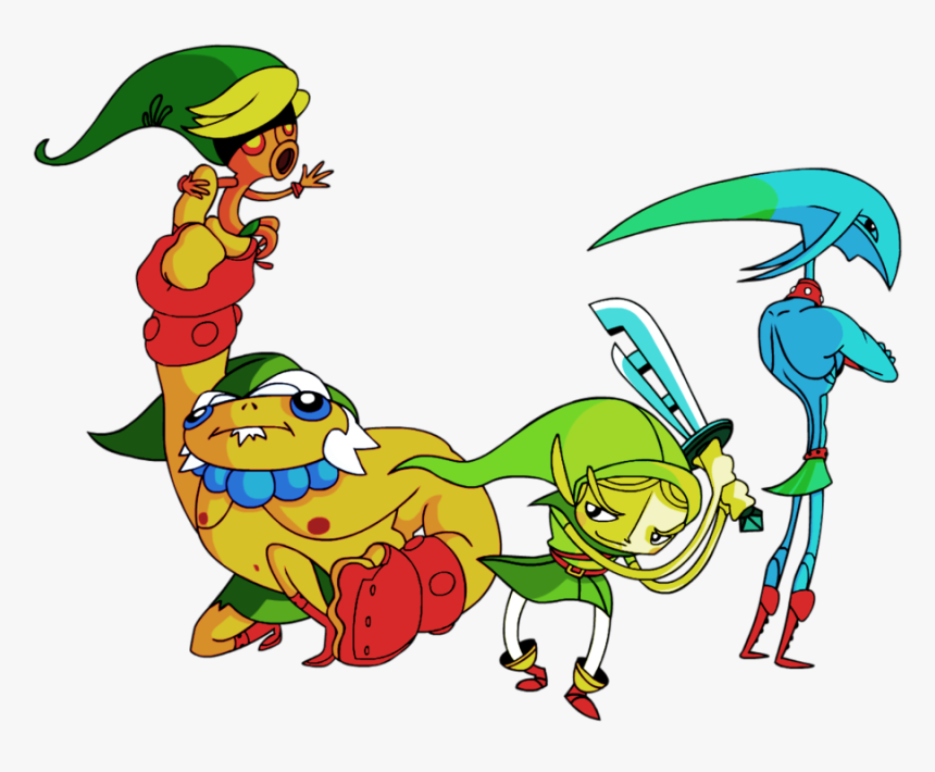 Deku, Goron, Link And Zora From Zelda - Legend Of Zelda Majoras Mask Zora, HD Png Download