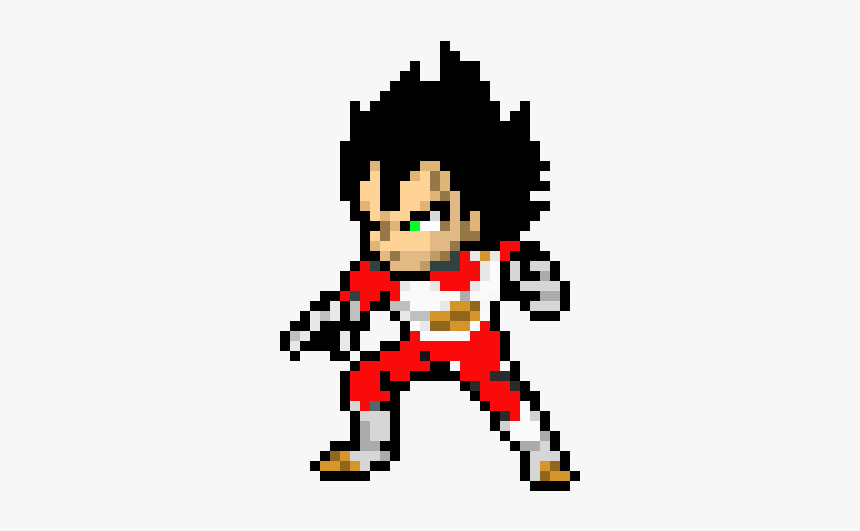 Vegeta Ssj Blue Pixel Art, HD Png Download