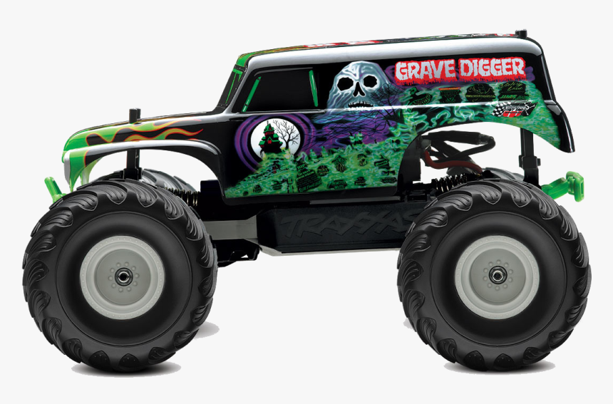 Radio-controlled Car Pickup Truck Grave Digger Monster - Grave Digger Truck Clip Art, HD Png Download