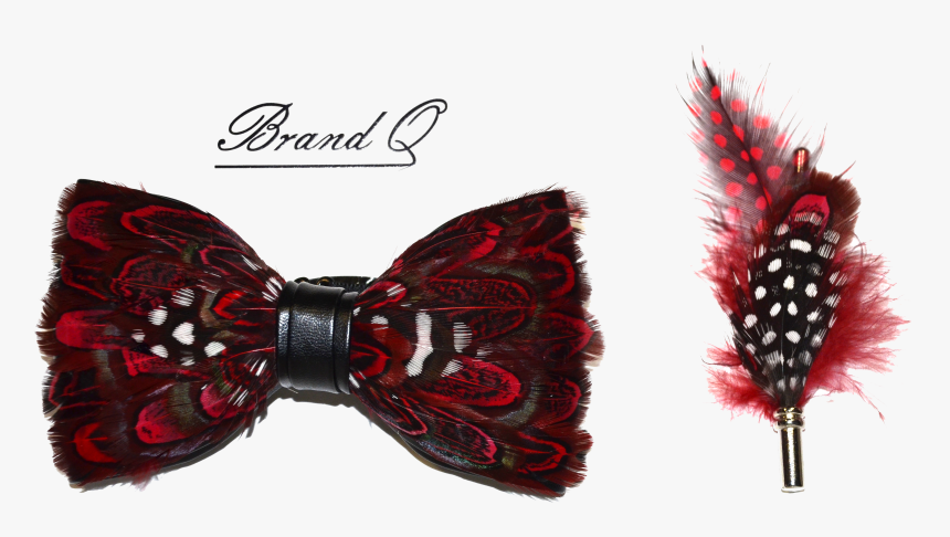 Red Feather Bow Tie, HD Png Download