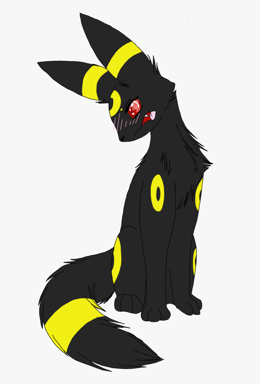 Transparent Umbreon Blushing - Umbreon As A Wolf, HD Png Download