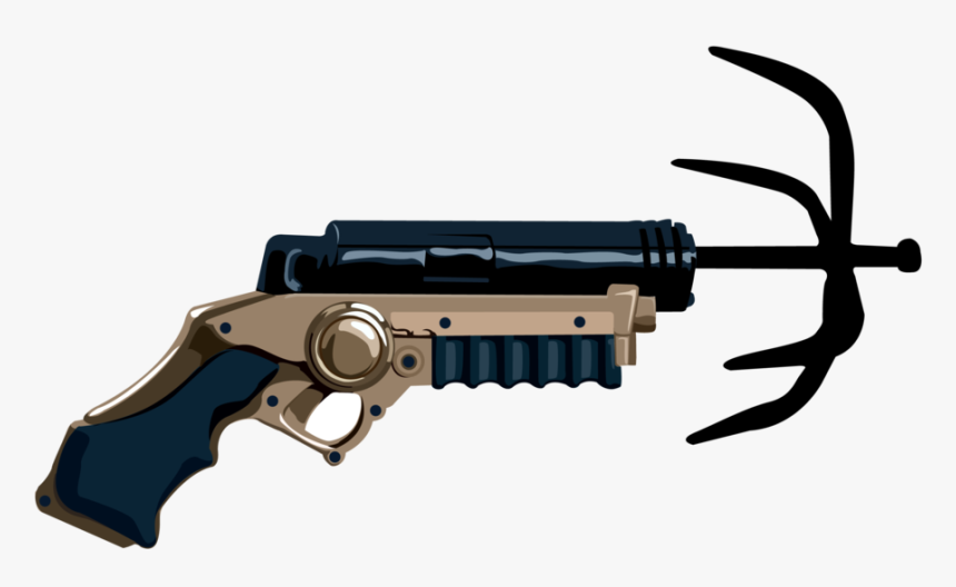 Rime Clipart Firearm - Spy Grappling Hook Gun, HD Png Download