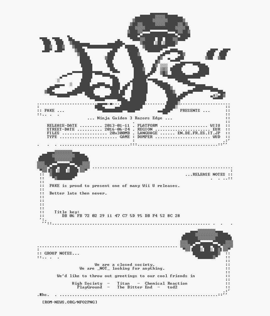 Ninja - Gaiden - 3 - Razors - Edge - Eur - Wiiu-fake - Poster, HD Png Download