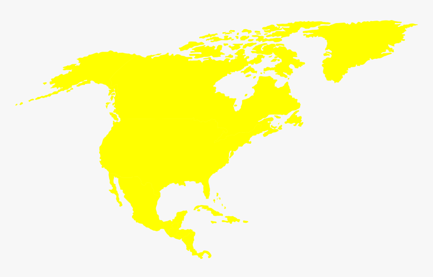 Line Art,wildlife,art - North America Continent Clip Art, HD Png Download