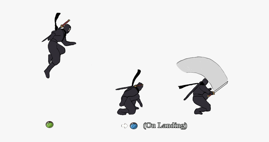 Ninja Gaiden Jump Animation, HD Png Download