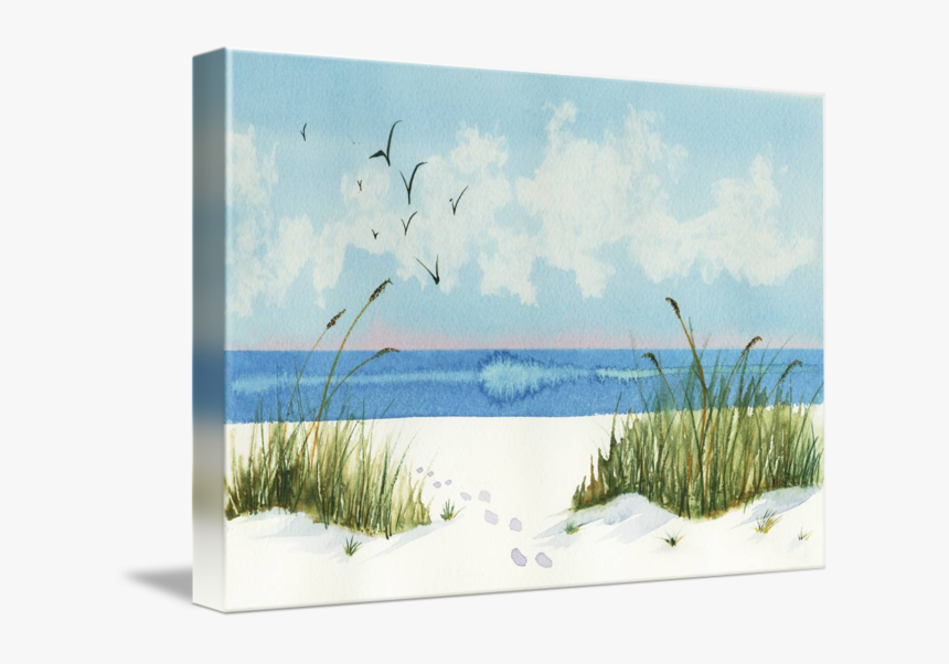 Clip Art By Nan Wright - Footprints On The Beach, HD Png Download