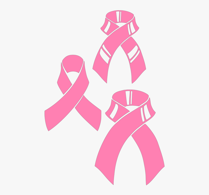 Pink,angle,logo - Free Breast Cancer Awareness Ribbon, HD Png Download