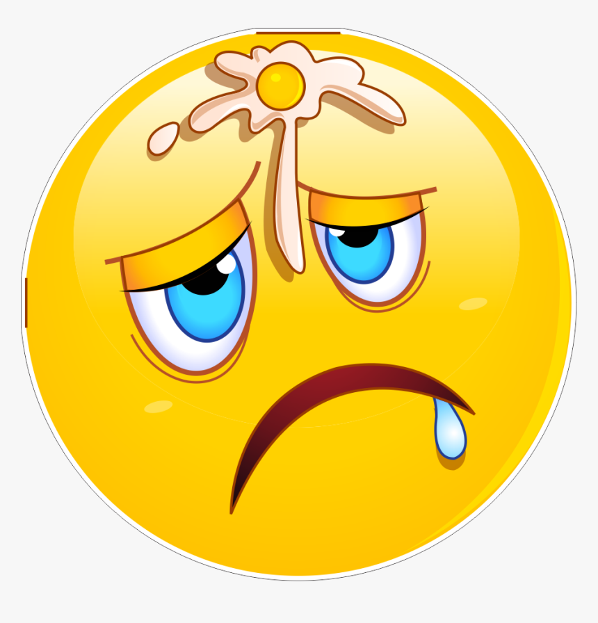 Egg On Face Emoji 337 Decal - Egg On Face Emoji, HD Png Download