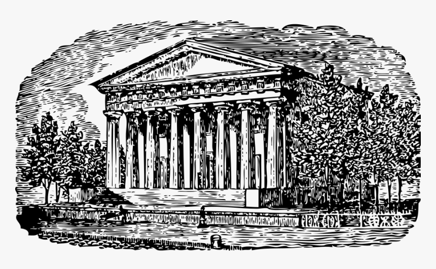 Custom House Svg Clip Arts - Roman House Drawing Png, Transparent Png