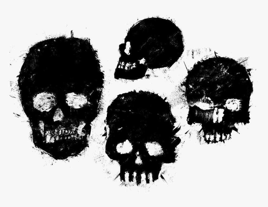 Black Skull Png Free Download - Skull Png Transparent, Png Download