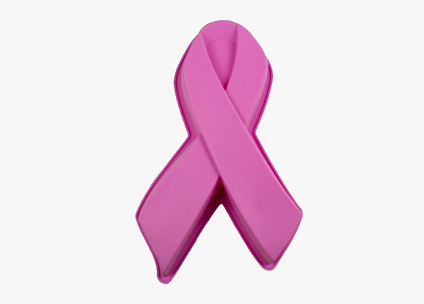 Breast Cancer Ribbon Cake Pan With Stand - Pink Ribbon, HD Png Download