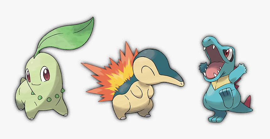 Johto Strategy Guide - Silver And Gold Starters, HD Png Download