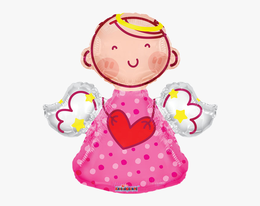 14 - Love Heart Balloons Boy Angels, HD Png Download