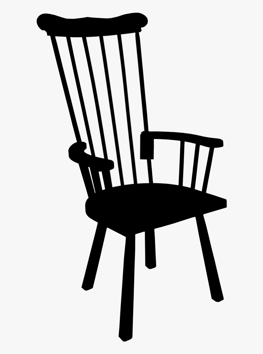 Curule Chair Silhouette - Wooden Chair Silhouette Png, Transparent Png