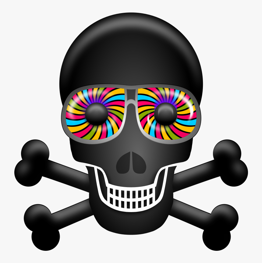 Skull Free To Use Clipart - Psychedelic Skull Png, Transparent Png