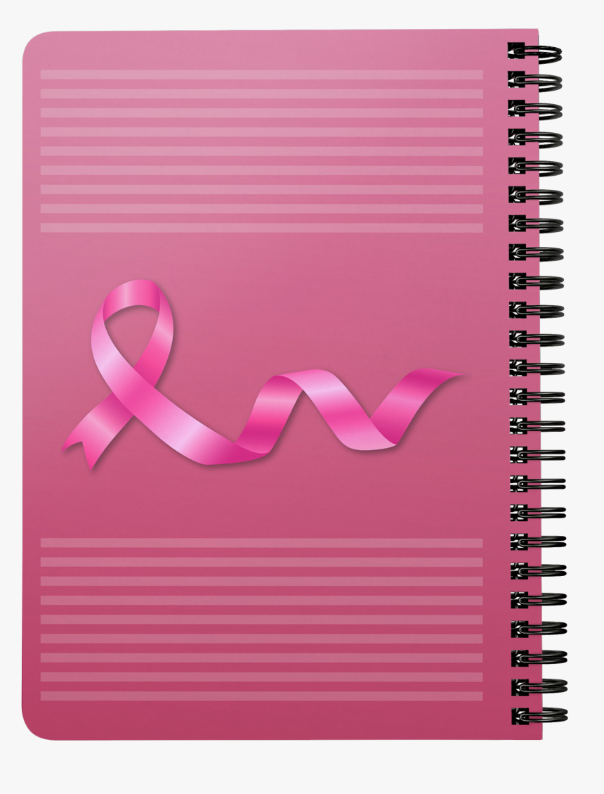 Breast Cancer Awareness Pink Ribbon Spiralbound Notebook - Notebook, HD Png Download