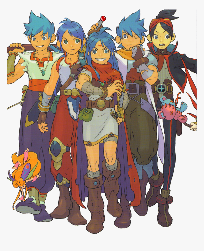 Ryu Of Each Game - Breath Of Fire Ryu, HD Png Download