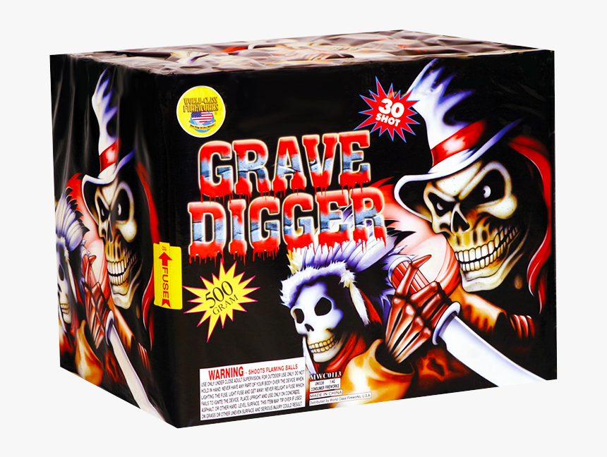 Grave Digger - Grave Digger Firework Cake, HD Png Download