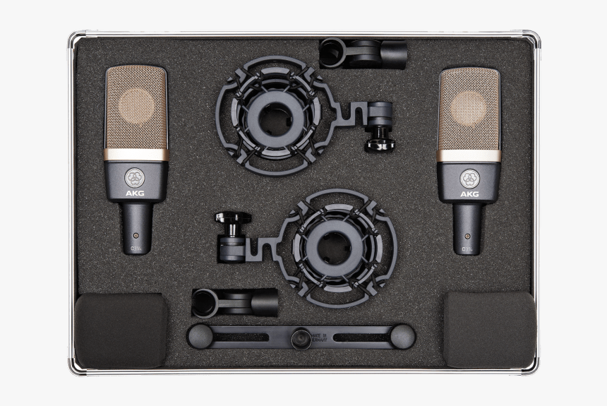 Akg C314 Matched Pair Stereo Microphone Set, 3386z00111 - Camera Lens, HD Png Download