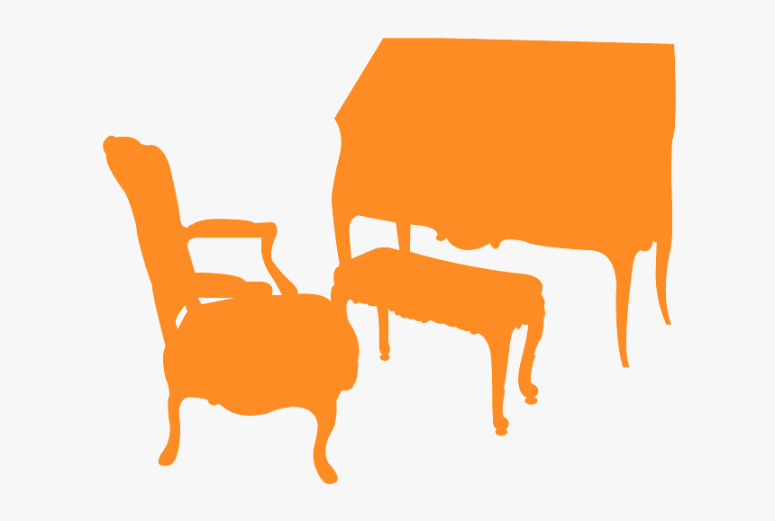 Orange Furniture Silhouette, HD Png Download