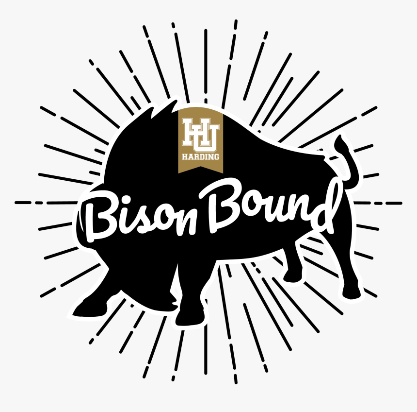 Bison Bound Harding University, HD Png Download