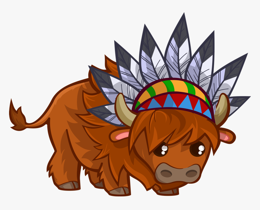 Free Cartoon Cliparts Download - Clipart Bison, HD Png Download