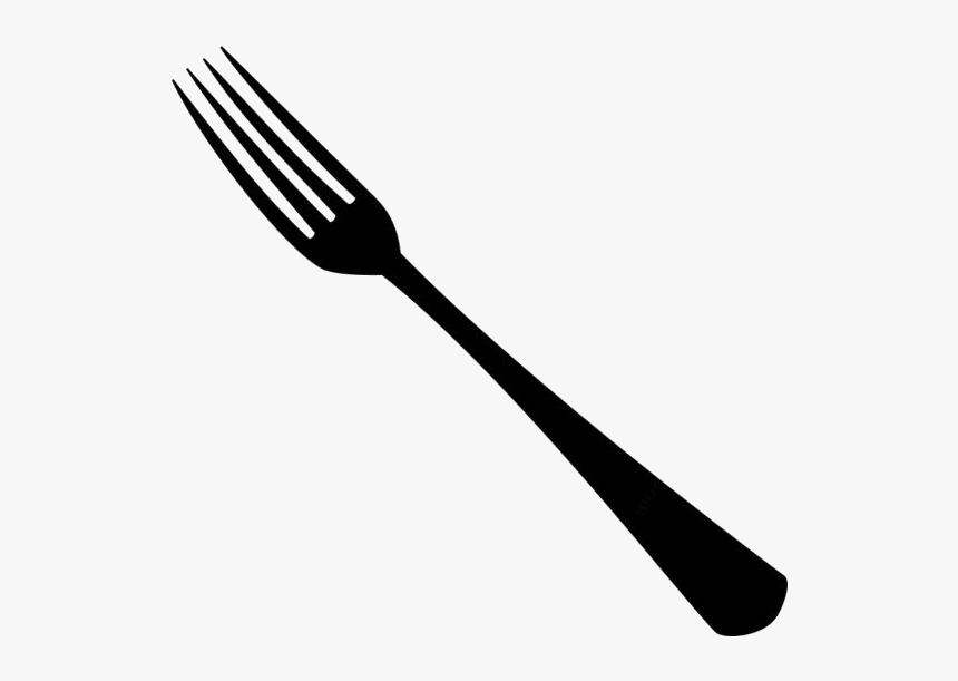 Dinner Fork Png Silhouette - Knife, Transparent Png
