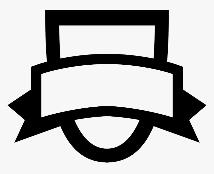 Transparent Shield Outline Png - Shape Banner Vector Png, Png Download
