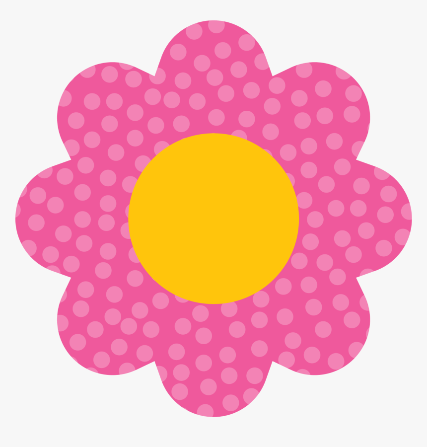 Photo By Daniellemoraesfalcao Minus - Polka Dot Flower Clip Art, HD Png Download