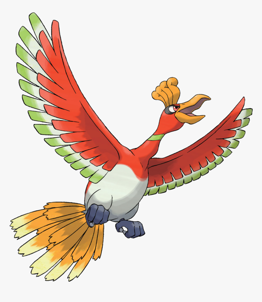 Transparent Real Birds Png - Ho Oh, Png Download