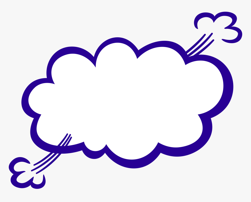 Indıgo Empty Comic Bubbles Rain Clipart Png Image Download - Comic Empty Bubbles Clipart, Transparent Png