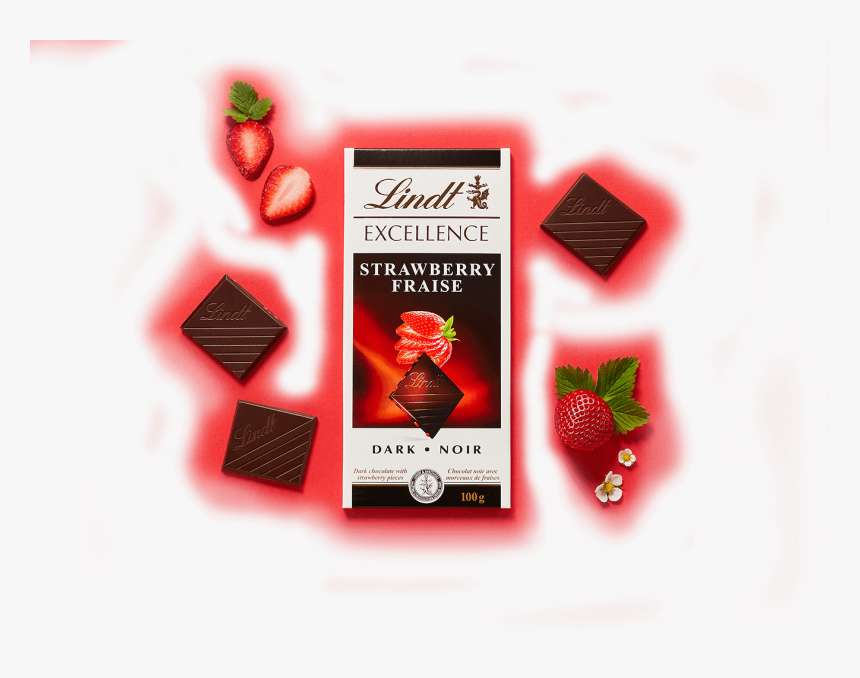 Lindt Excellence Strawberry Intense, HD Png Download
