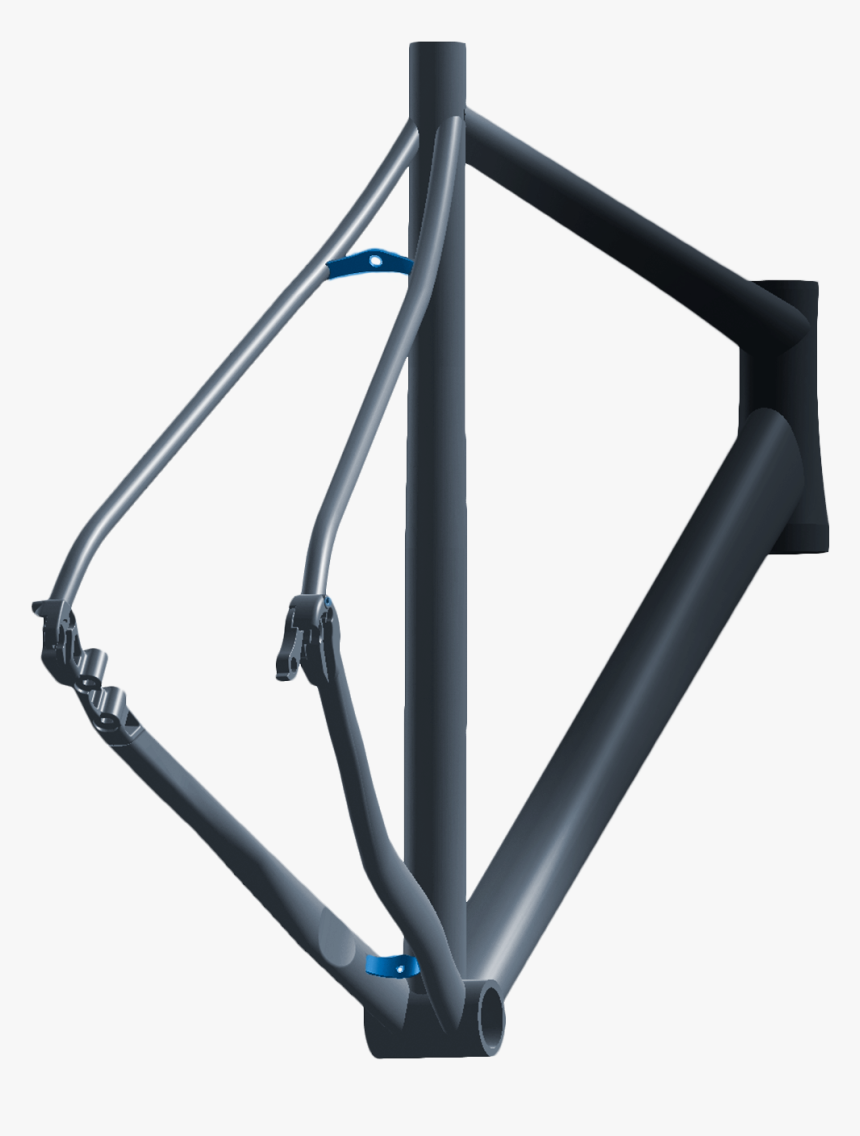Transparent Fork Silhouette Png - Bicycle Frame, Png Download