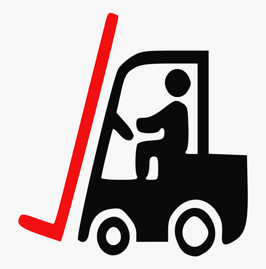 Forklift Truck Intermodal Container Signage Logistics - Clipart Forklift Truck, HD Png Download