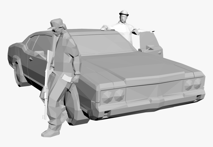 [collectable] Ryder And Big Smoke V1 - Van, HD Png Download