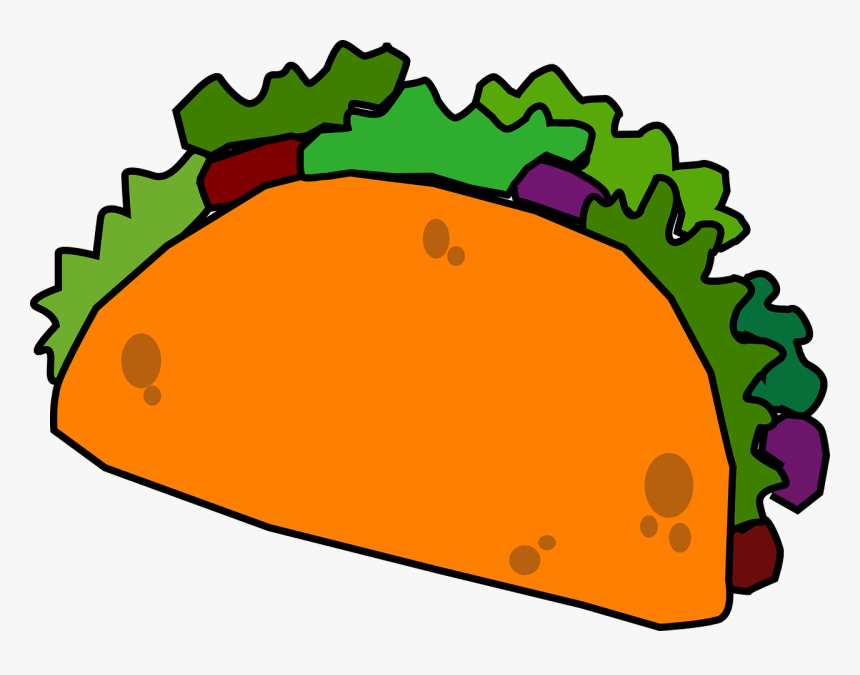 Outline Taco Clip Art, HD Png Download