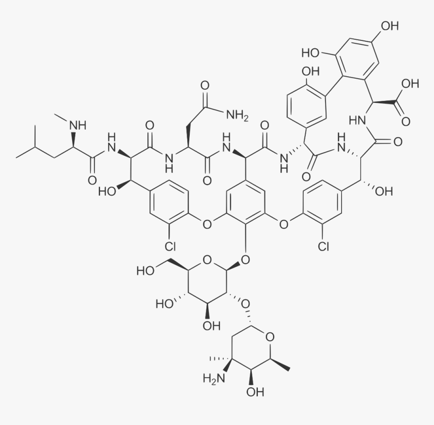 Vancomycin Chemdraw, HD Png Download