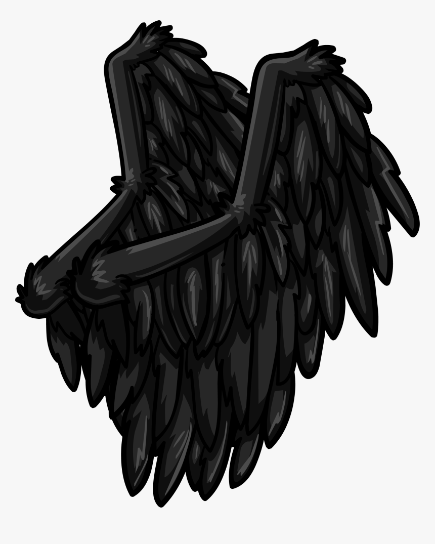 Club Penguin Raven Wings, HD Png Download