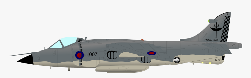 Sea Harrier Clip Arts - Fighter Jet Clipart Png, Transparent Png