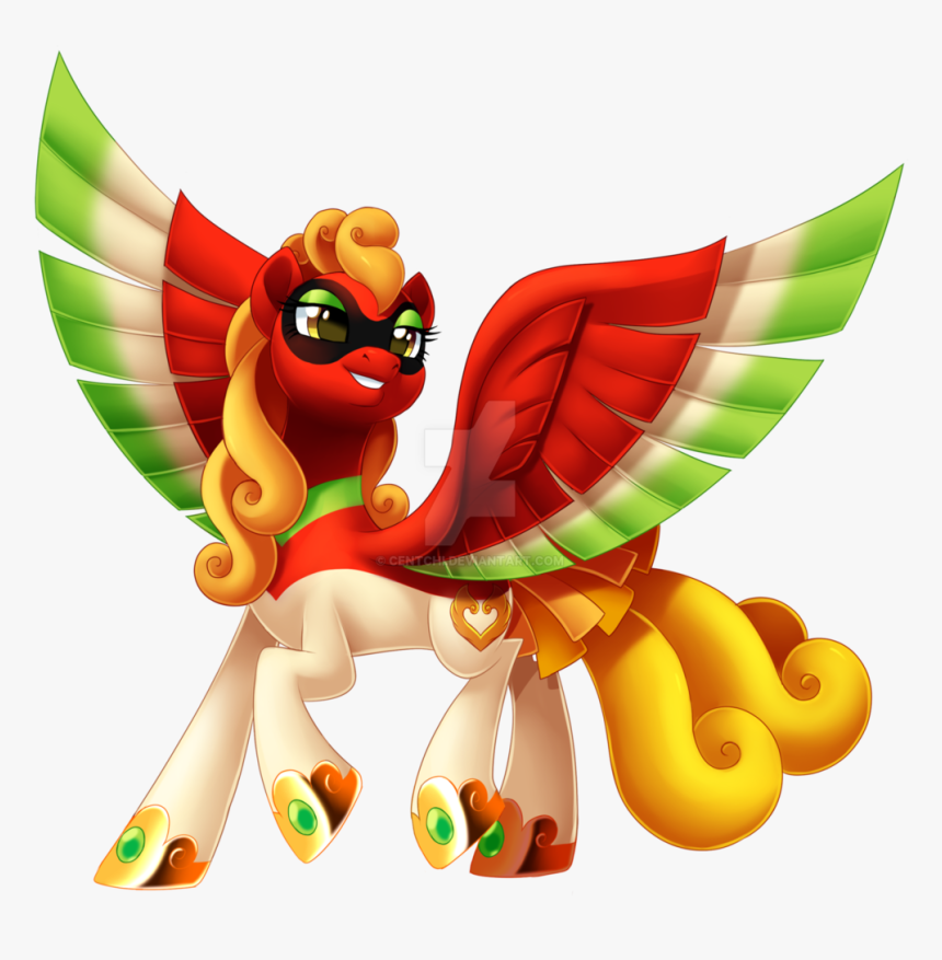 Centchi, Colored Wings, Female, Ho Oh, Mare, Multicolored - Pokepony 9, HD Png Download