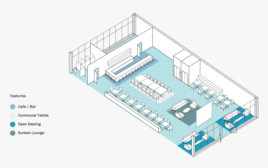 Rendering By Caroline Bivens - Floor Plan, HD Png Download