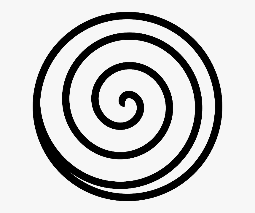 Spiral Clipart Black And White, HD Png Download
