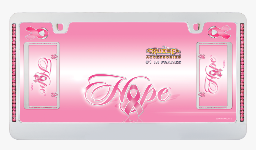 Breast Cancer License Plate Frames, HD Png Download