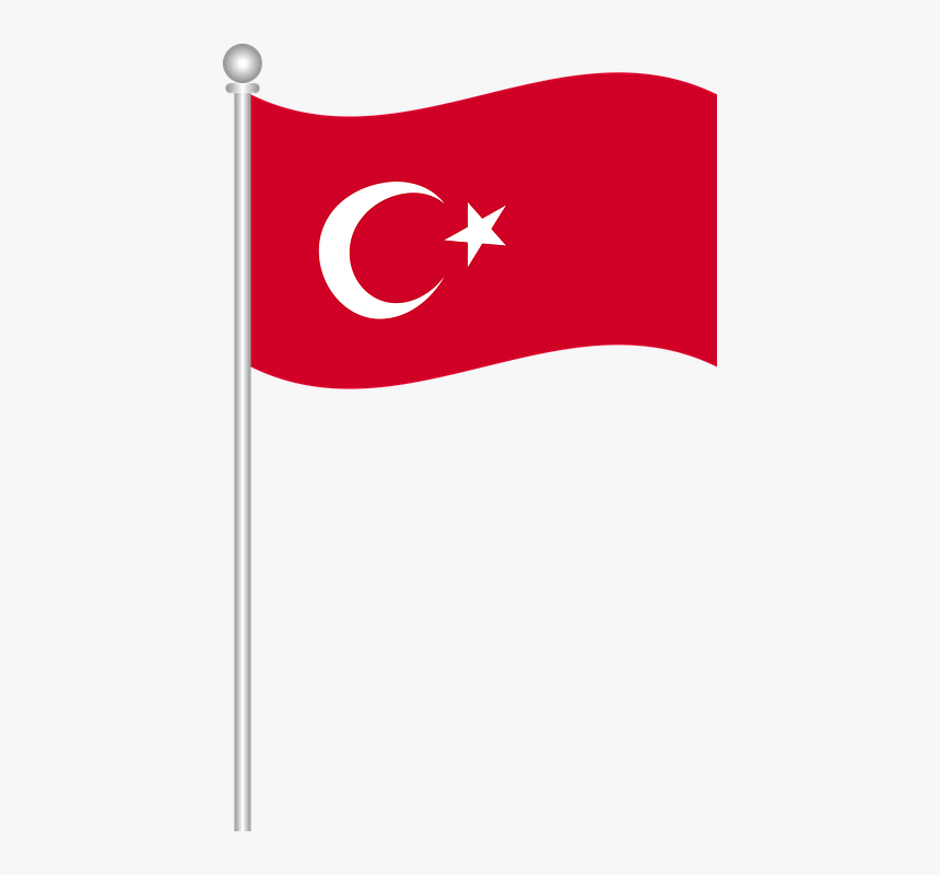 Flag Of Turkey, Turkish Flag, World Flag - Turkish Flag Png Clipart, Transparent Png