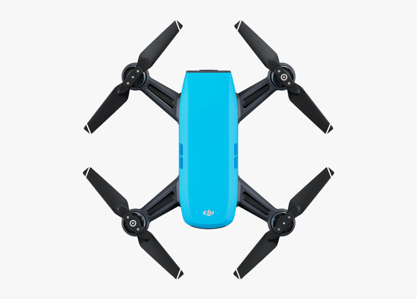 Dji Spark Blue Drone Top View - Dji Spark Drone Blue, HD Png Download