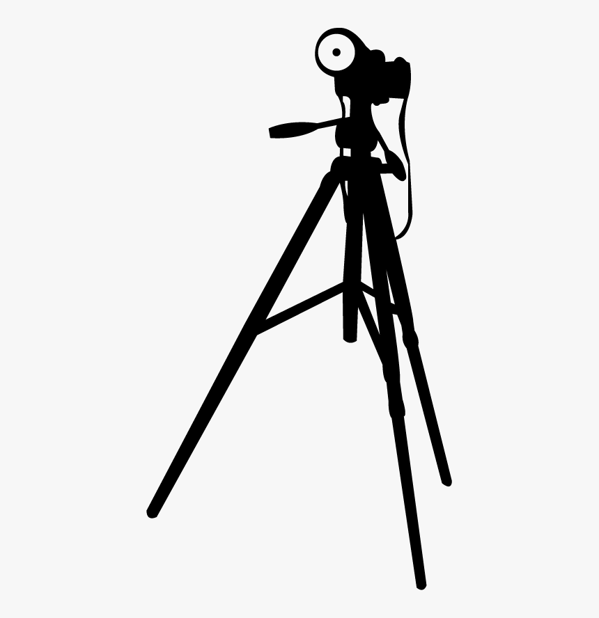 Camera On Tripod Png, Transparent Png