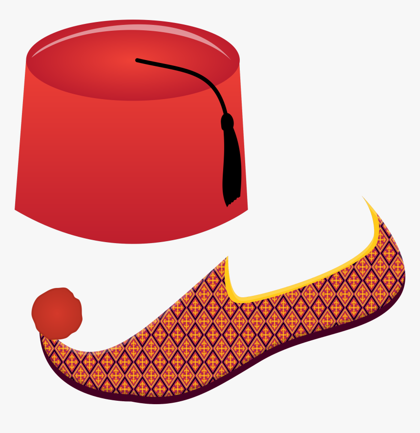Fez And Turkish Shoe Clip Arts - Turkish Hat Clipart, HD Png Download