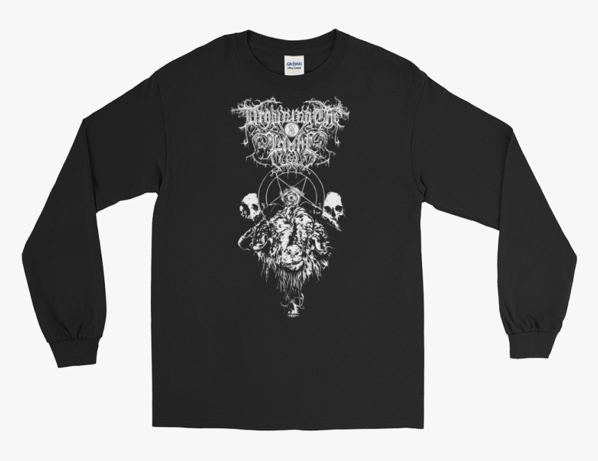 Gildan Black Long Sleeve Shirt, HD Png Download