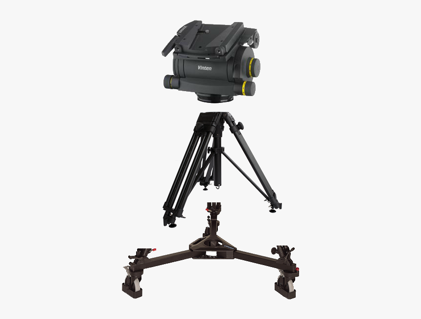 Vinten Tripod On Wheels, HD Png Download